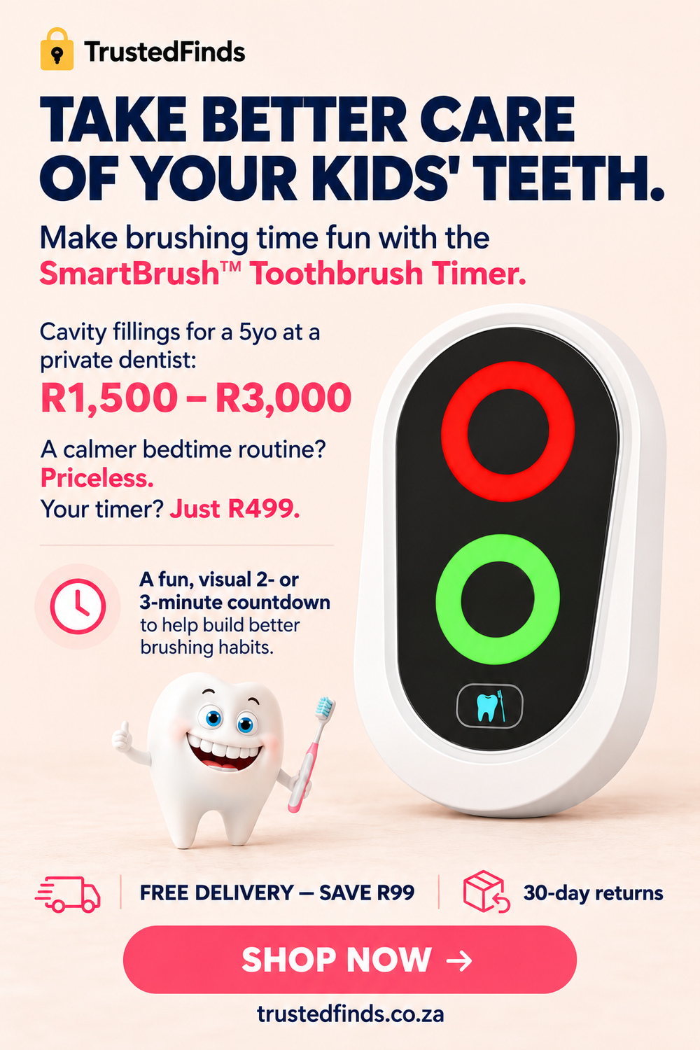 SmartBrush™ Toothbrush Timer