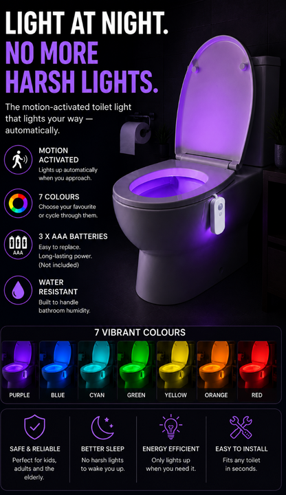 Loona™ Night Light     Motion-Activated Toilet Light