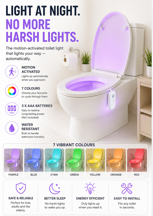 Loona™ Night Light     Motion-Activated Toilet Light