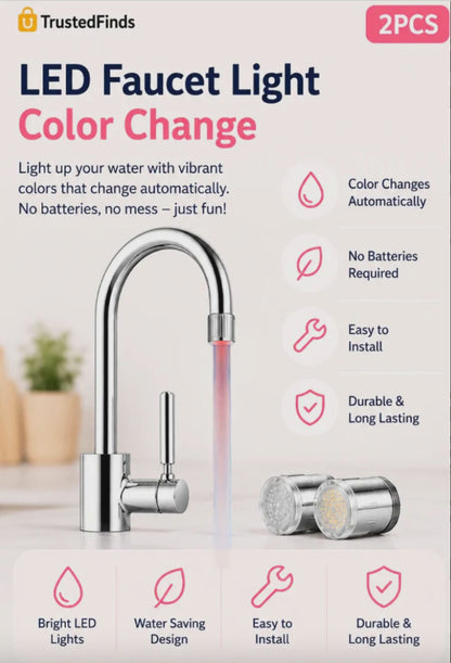 2 x  LED WaterGlow™ Faucet Light (i.e. Set contains 2 lights)